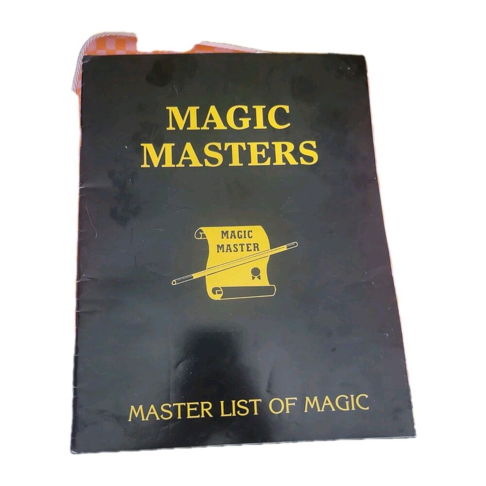 The Original Magic Masters 'Master List Of Magic' Catalog, 1998